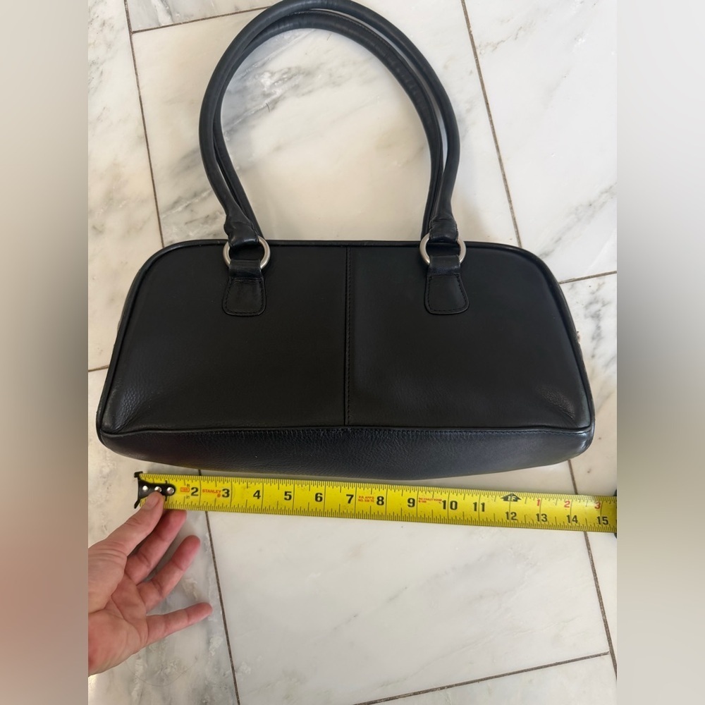Osgoode Marley black leather handbag purse - Picture 12 of 15